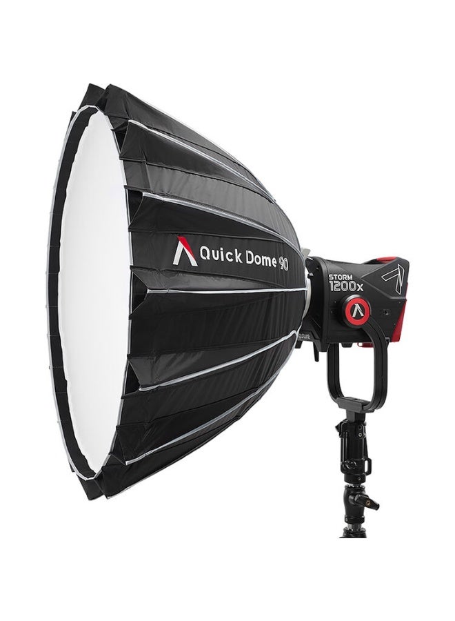 Aputure Quick Dome 90 Softbox – 90cm Bowens Mount Soft Light Modifier, Quick Setup Parabolic Softbox for LED Video Lights, Professional Photography Lighting Accessory, Diffusion Light Shaper for Aputure Fixtures, Studio Lighting, Filmmaking - Image 1