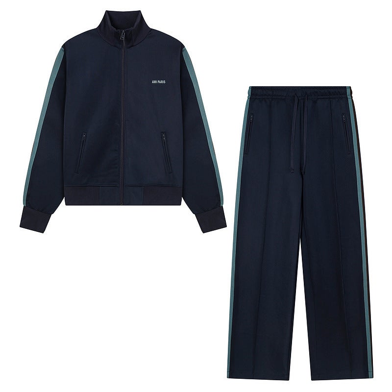 Korean Style Commuting New Fashion Loose And Stylish Unisex Couple Style Letter Logo Casual Straight-Leg Pants Versatile - Image 2