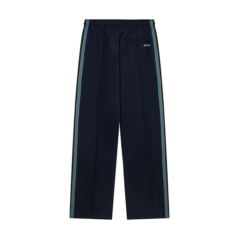 Korean Style Commuting New Fashion Loose And Stylish Unisex Couple Style Letter Logo Casual Straight-Leg Pants Versatile - Image 4