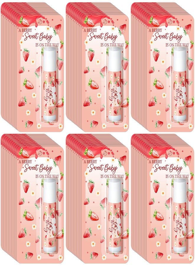 Sacubee 30 Pack a Sweet Strawberry Baby Shower Games Prizes Party Gifts Bulk Lip Balms Favors for Winners Adults Guests Gender Reveal Favors Decorations Baby Shower Souvenirs Gift Bags Stuffers - Image 1