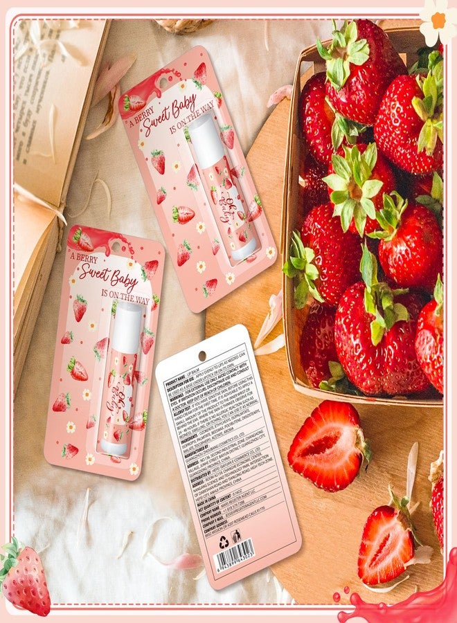 Sacubee 30 Pack a Sweet Strawberry Baby Shower Games Prizes Party Gifts Bulk Lip Balms Favors for Winners Adults Guests Gender Reveal Favors Decorations Baby Shower Souvenirs Gift Bags Stuffers - Image 4