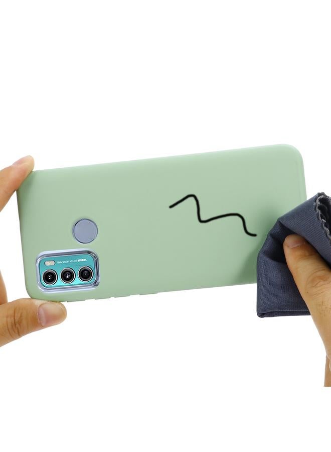 اس-توب جراب لهاتف Motorola Moto G60 مصنوع من السيليكون السائل بلون سادة ومضاد للسقوط وغطاء كامل واقٍ - Image 4