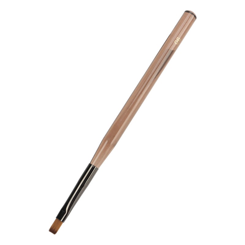 Gel Nail Polish Brush Nylon Hair Manicure Drawing Tool UV Building Gel Sculpting Nail Art Brush 06 Flat Top Brush - Image 1