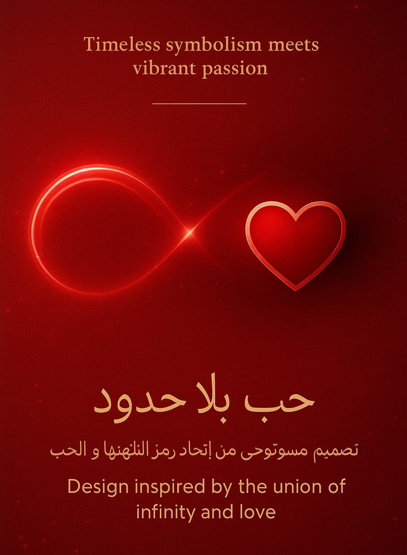 فوريكاسا سوار رمز اللانهاية مع قلب أحمر للنساء – حجر زركون أحمر، تصميم أنيق من الفولاذ المقاوم للصدأ، هدية راقية - Image 3