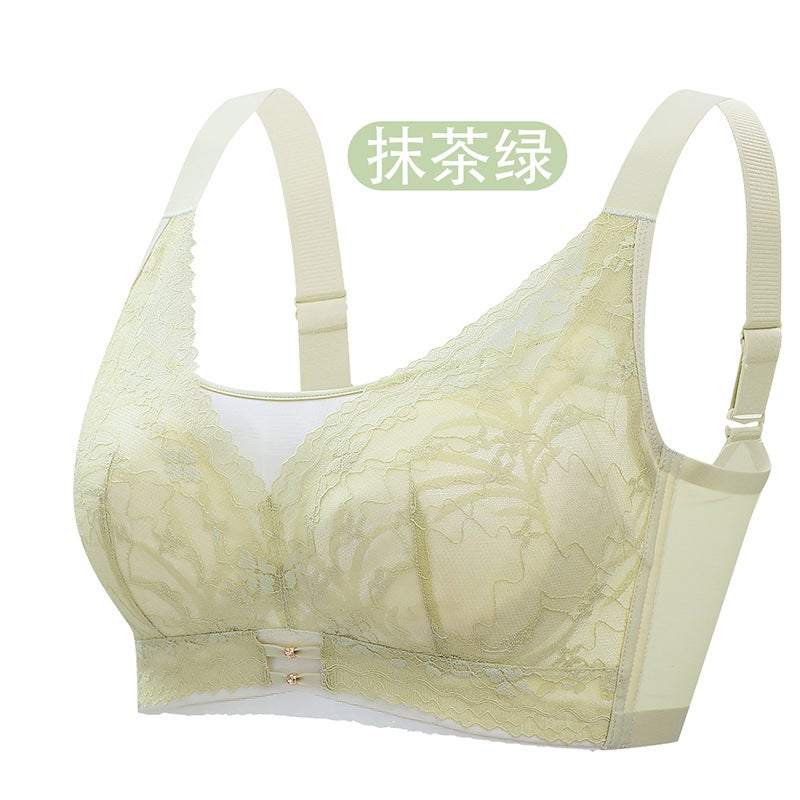 Latex Cotton Thin Cup Tube Top Bra For Big Breasts, Push-Up, Breathable, Adjustable, Breast-Retracting, Anti-Sagging, Large Size Bra - Image 1