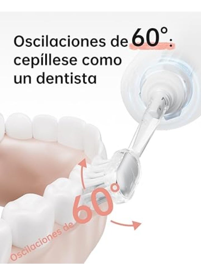 Laifen Wave Special Electric Toothbrush, Oscillation & Vibration Sonic Toothbrush for Adults with App, 2 Brush Heads (Pink) - Image 3