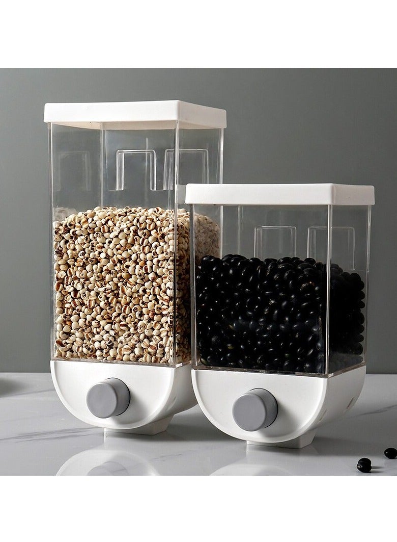DARIYAH 1 Pieces Wall mounted 1000 ml Dry Food Cereal Dispenser Container Rice Storage Box Grain Tank Kitchen XQ-021 - Image 2
