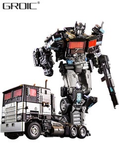 GROIC 2 In 1 Deformation Robot Toy, Deformed Car Robot Toys, Action Figure Deformation Car Model, Portable Alloy Deformation Robot Toys Gift for Kids-Optimus Prime  - Image 1