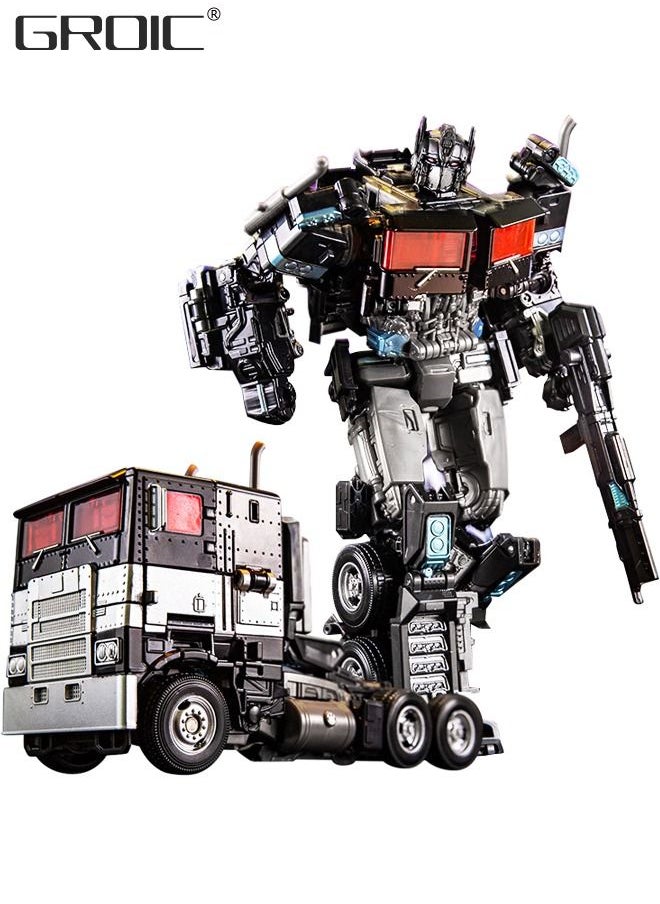 GROIC 2 In 1 Deformation Robot Toy, Deformed Car Robot Toys, Action Figure Deformation Car Model, Portable Alloy Deformation Robot Toys Gift for Kids-Optimus Prime  - Image 1