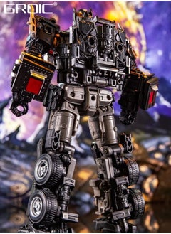 GROIC 2 In 1 Deformation Robot Toy, Deformed Car Robot Toys, Action Figure Deformation Car Model, Portable Alloy Deformation Robot Toys Gift for Kids-Optimus Prime  - Image 2