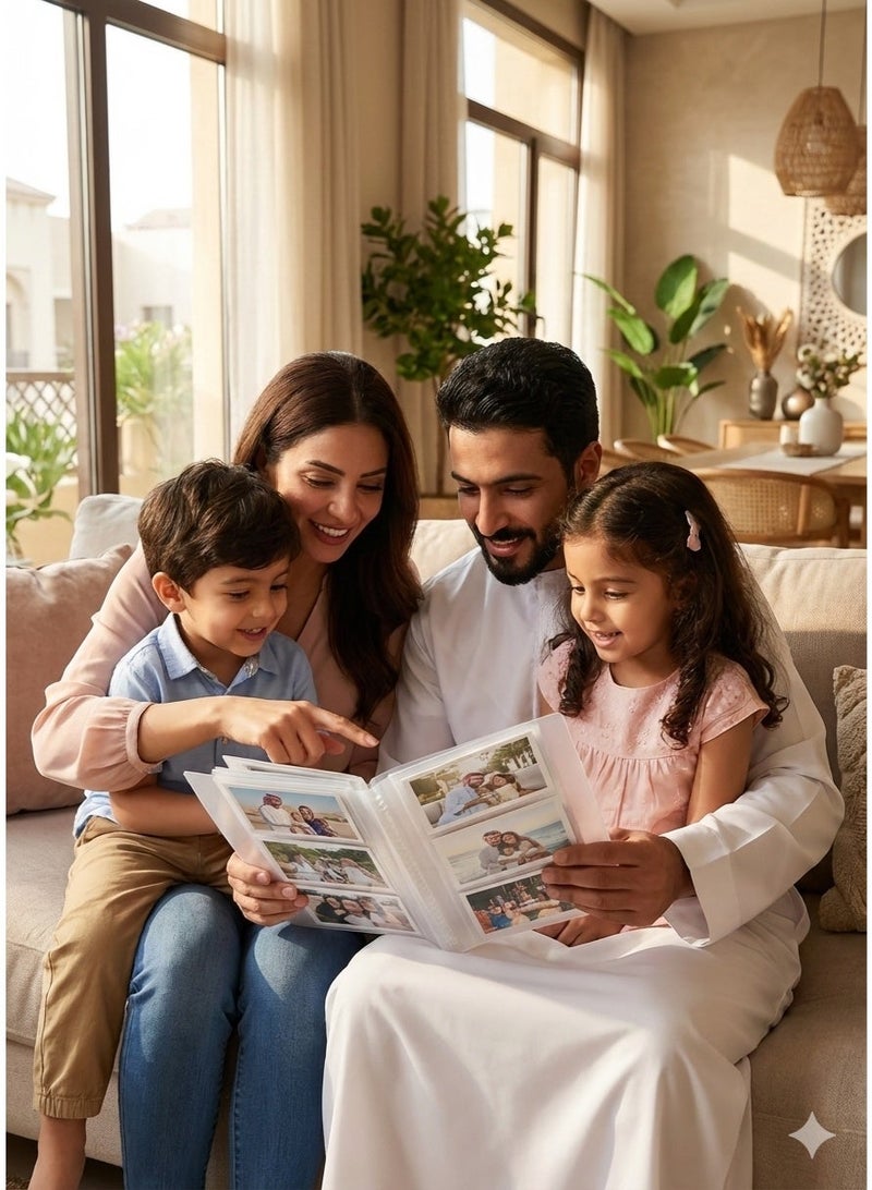 زيفانا ألبوم صور شفاف بجيب 240، ألبوم صور شفاف، حامل بطاقات صور ألبوم بولارويد، دفتر مجموعة بطاقات صور تذاكر القطار، حامل بطاقات صور ألبوم بطاقات المجوهرات - Image 2