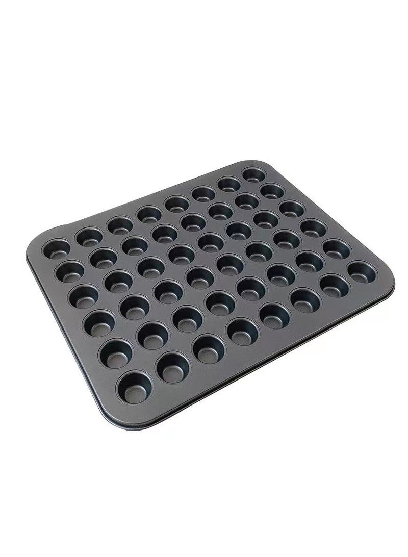 48-Cavities Mini Muffin Bakeware Pan Black 15x21inch - Image 1
