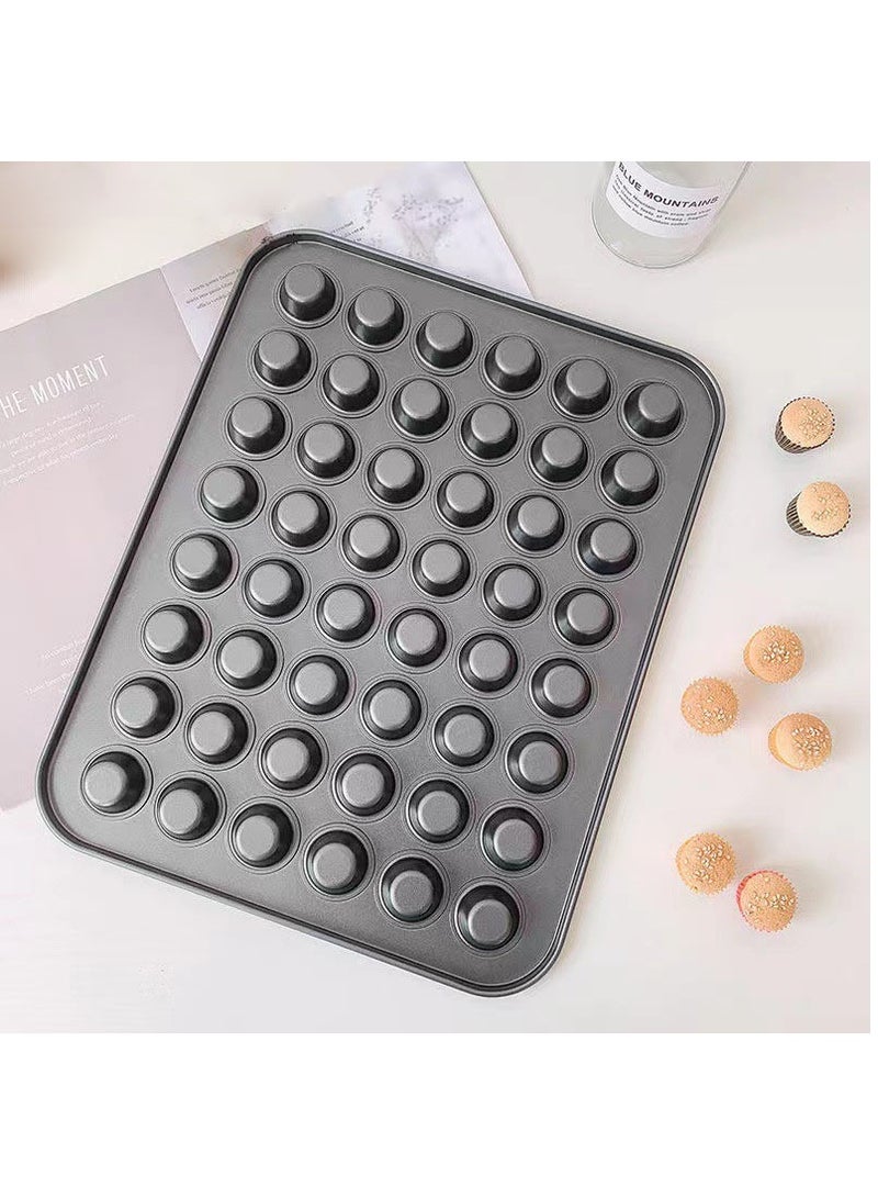 48-Cavities Mini Muffin Bakeware Pan Black 15x21inch - Image 4