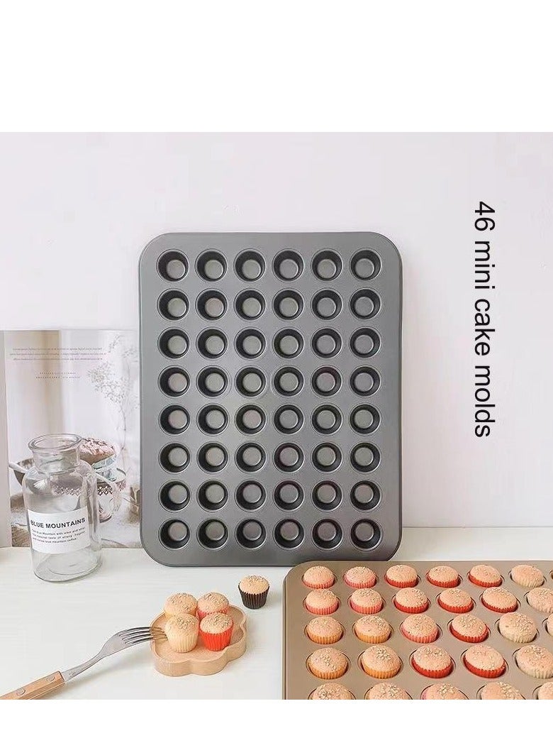 48-Cavities Mini Muffin Bakeware Pan Black 15x21inch - Image 3