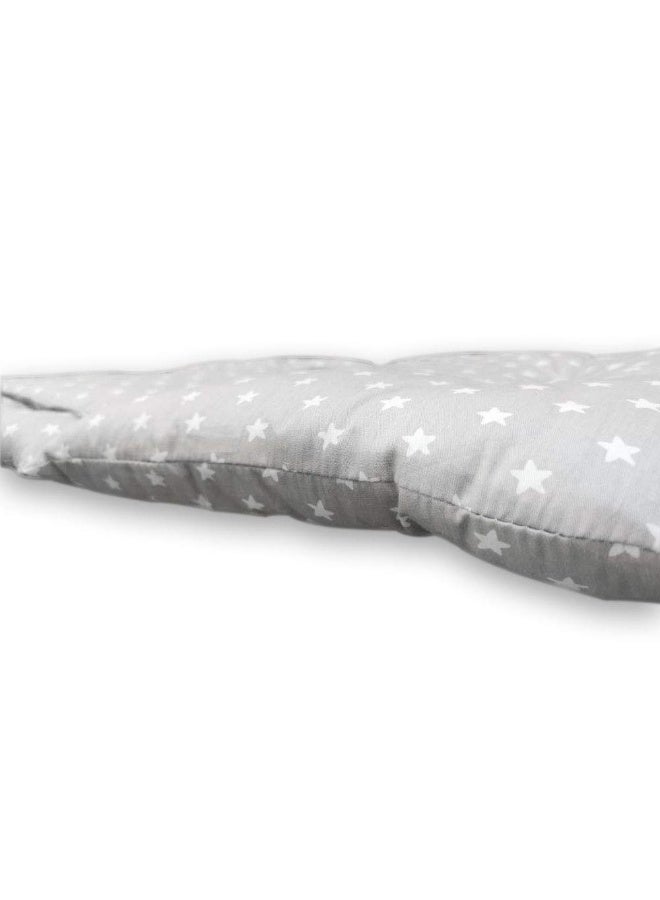 Kocpudu High Chair Cushion, High Chair Pad/seat Cushion/baby High Chair Cushion,soft and Comfortable,light and Breathable,make The Baby More Comfortable (gray Background Stars Pattern) - Image 1