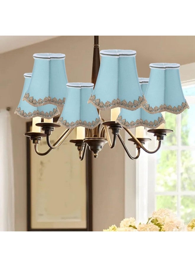 klarako 3Pcs Fabric Lampshade Clip?Type Modern European Style E14 Lamp Cover for Home Hotel KTV Green - Image 4