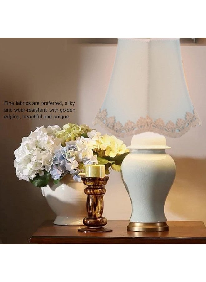 klarako 3Pcs Fabric Lampshade Clip?Type Modern European Style E14 Lamp Cover for Home Hotel KTV Green - Image 2