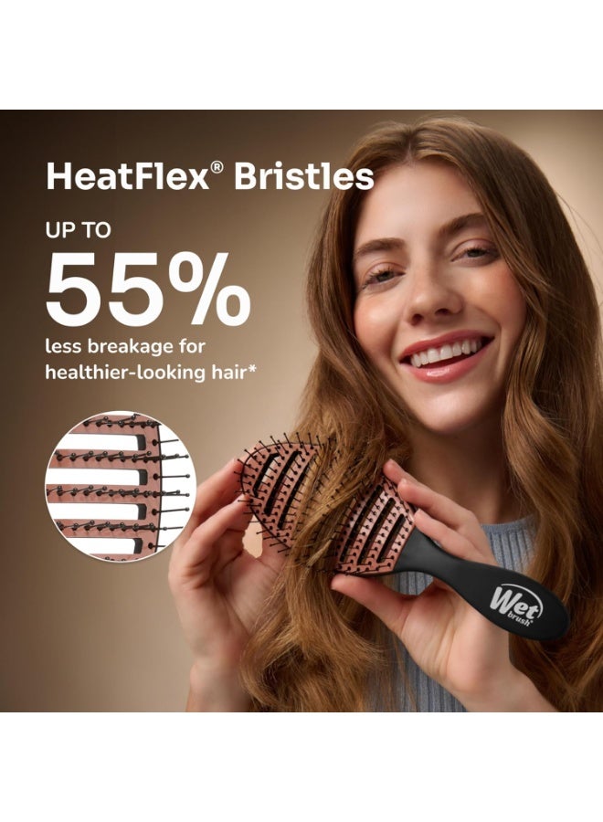 Wet Brush Ceramic Speed Dry Detangling Hair Brush for Wet & Dry Hair – Black - Image 4