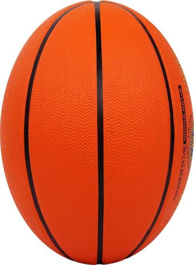 Cosco Dribble Rubber Moulded Basketball Orange Size_5 - Image 4
