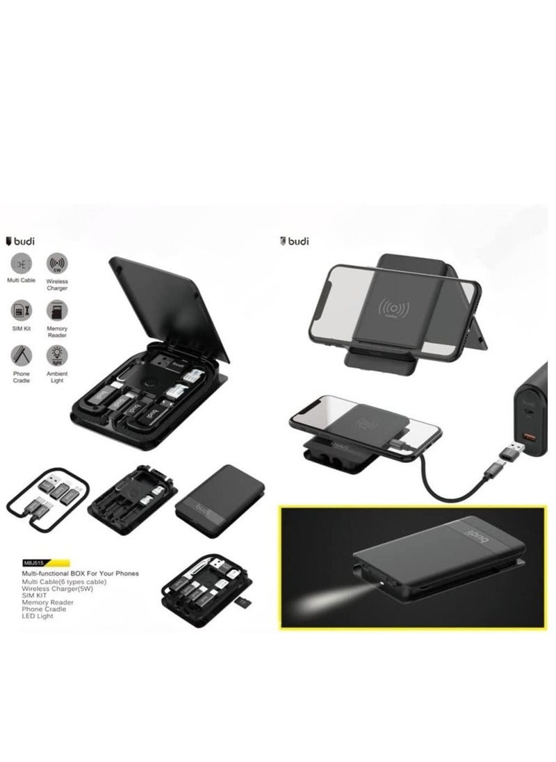 budi - Budi Multi Functional Box/Type-C to Type-C Cable Charge Sync Cable/Type-C to USB/Type-C to Lightning/Type-C to Micro/Compatible with iPhone 14Pro/14ProMax/ S22,S21+,Note20,Huawei P30 etc. - Image 1