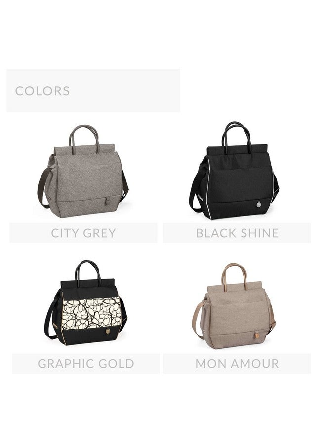 Peg Perego Peg Perego Borsa Diaper Bag - Accessory - Black Shine (Black & Silver) - Image 3
