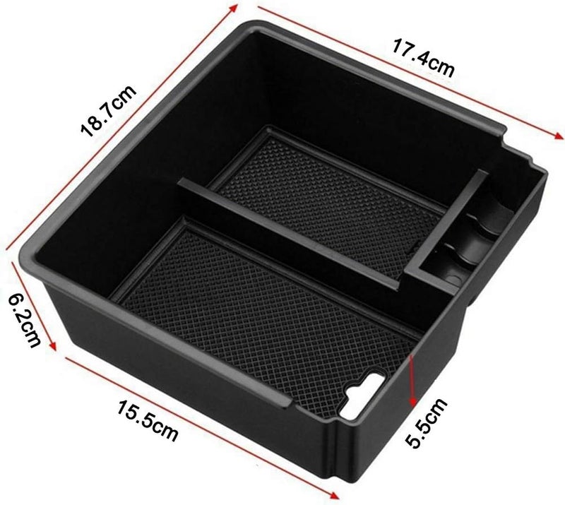 QASULER Car Central Armrest Storage Box for Ford Ranger - Image 2