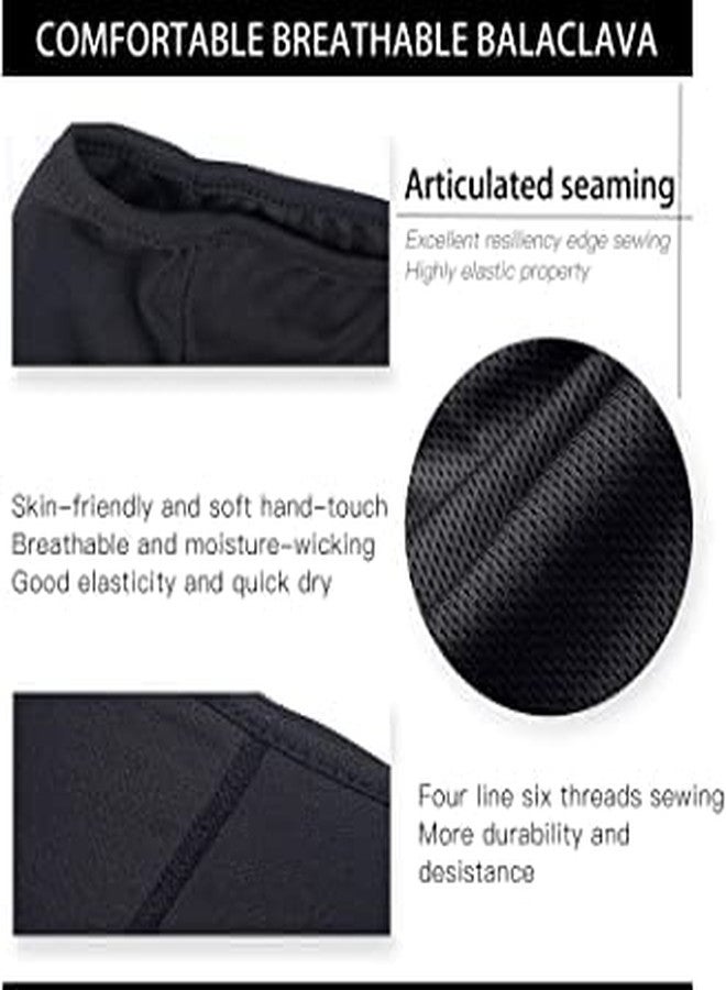 BISMAADH Balaclava Full Face Mask Winter Windproof Summer UV Protection Breathable Neck Gaiter Blue, Dark Grey - Image 3