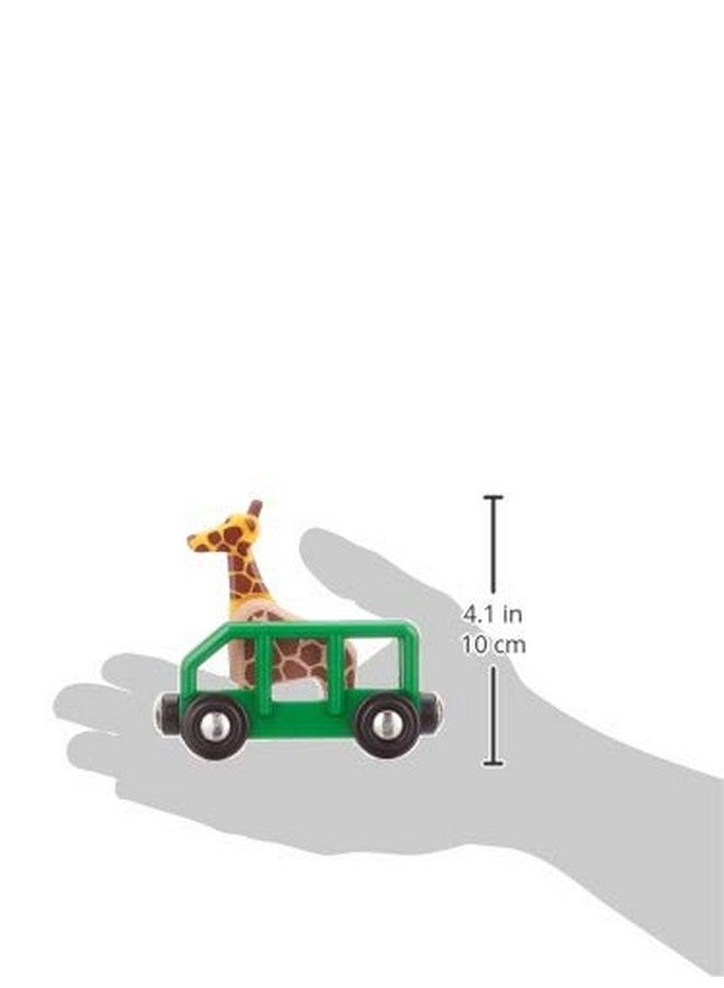 BRIO World - 33724 Giraffe and Wagon Set | Imaginative Play Toy Train Accessory for Kids | FSC-Certified Wood | Engineered for Toddlers 3 and Up, Green - Image 3