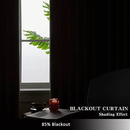 MAIHER Pinch Pleated Curtain 54W x 108L Inches Indoor Ourdoor Window Treatment, Triple Weave Room Darkening Curtain for Bedroom, Living Room, Patio, Easy Hanging via Hooks, Light Grey, 1 Panel - Image 3