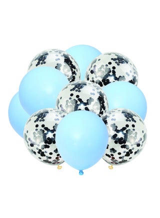 Standard Latex Balloons And Confetti Balloons Set 10 Pieces