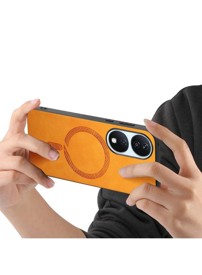 اس-توب جراب هاتف Honor X7b Retro Magsafe بغطاء خلفي مغناطيسي من البولي يوريثان - Image 3