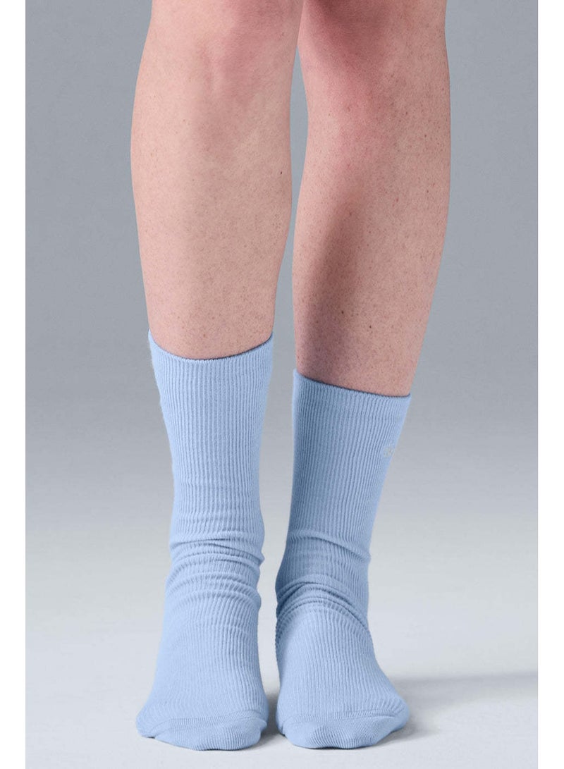 alo cotton socks, mid-length fashionable socks for both men and  women, one piece of pure cotton socks - Image 3