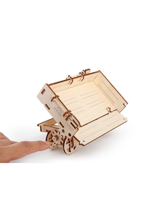 أوجيرز ألعاب أطفال من يوجيرز، نموذج مصغر لمقطورة جرار ميكانيكية ثلاثية الأبعاد، مجموعة بناء خشبية | مجموعات تعليمية STEM للمراهقين | ألعاب عربة جرار خشبية للكبار | مجموعات بناء للأطفال - Image 2