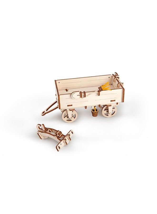 أوجيرز ألعاب أطفال من يوجيرز، نموذج مصغر لمقطورة جرار ميكانيكية ثلاثية الأبعاد، مجموعة بناء خشبية | مجموعات تعليمية STEM للمراهقين | ألعاب عربة جرار خشبية للكبار | مجموعات بناء للأطفال - Image 1