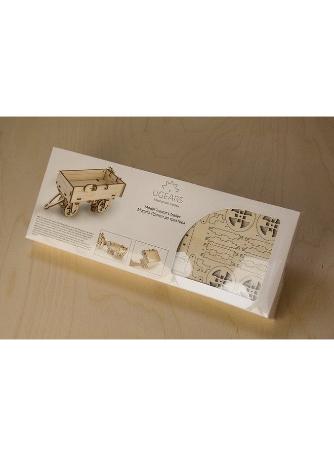 أوجيرز ألعاب أطفال من يوجيرز، نموذج مصغر لمقطورة جرار ميكانيكية ثلاثية الأبعاد، مجموعة بناء خشبية | مجموعات تعليمية STEM للمراهقين | ألعاب عربة جرار خشبية للكبار | مجموعات بناء للأطفال - Image 5