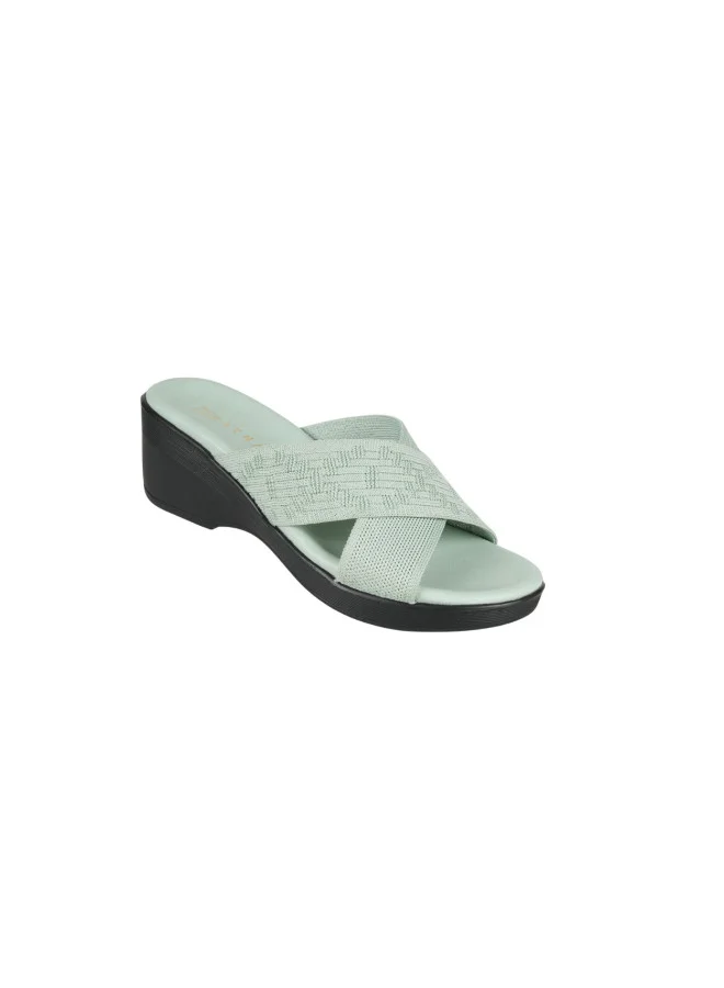 Zayna 221-260 Zayna Ladies Wedge Heel Sandals 23AWZ763 Green