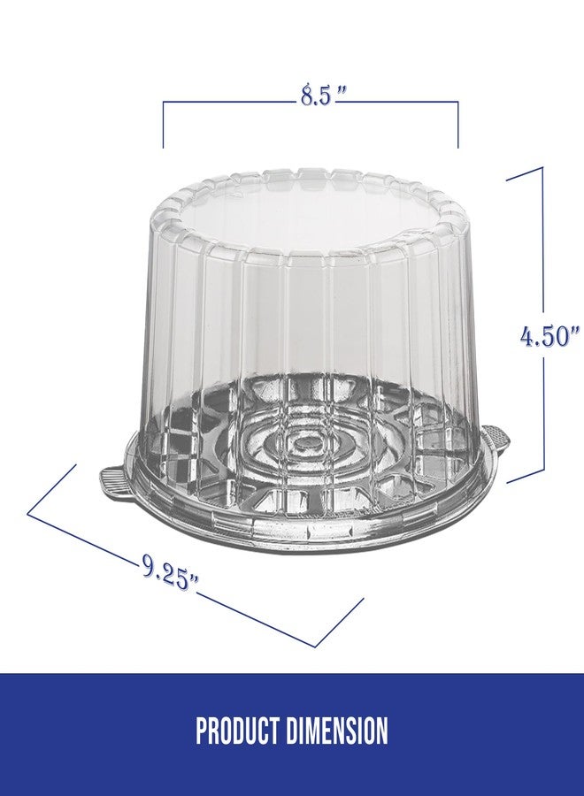 MT Products Round PET Plastic Cake Container 8" - Plastic Bakery Boxes (Pack of 5) - Made in the USA - Image 2