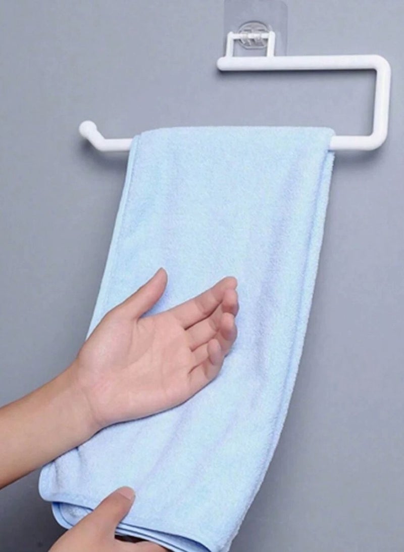 Kitchen Paper Towel Holder - Wall-Mounted Toilet Paper Holder with Stylish Design, Self-Adhesive, 1 Piece, Cabinet Storage Organizer for Kitchen & Bathroom Accessories - Image 2