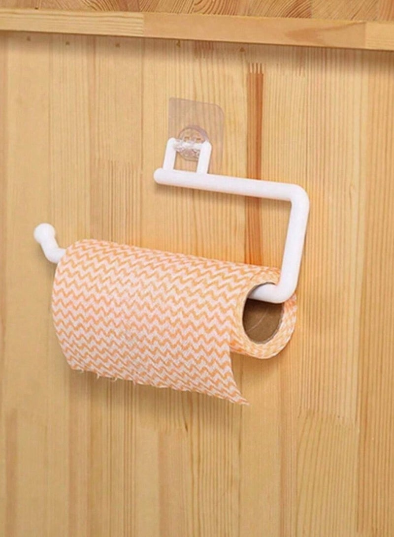 Kitchen Paper Towel Holder - Wall-Mounted Toilet Paper Holder with Stylish Design, Self-Adhesive, 1 Piece, Cabinet Storage Organizer for Kitchen & Bathroom Accessories - Image 3