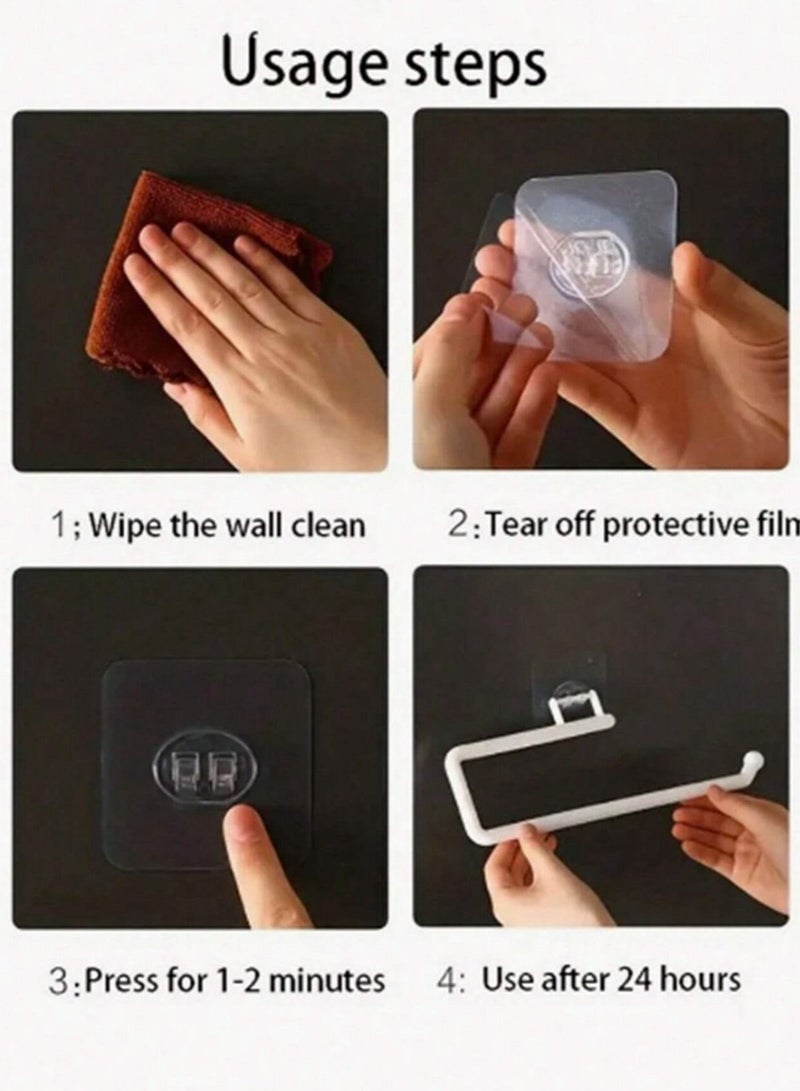 Kitchen Paper Towel Holder - Wall-Mounted Toilet Paper Holder with Stylish Design, Self-Adhesive, 1 Piece, Cabinet Storage Organizer for Kitchen & Bathroom Accessories - Image 4