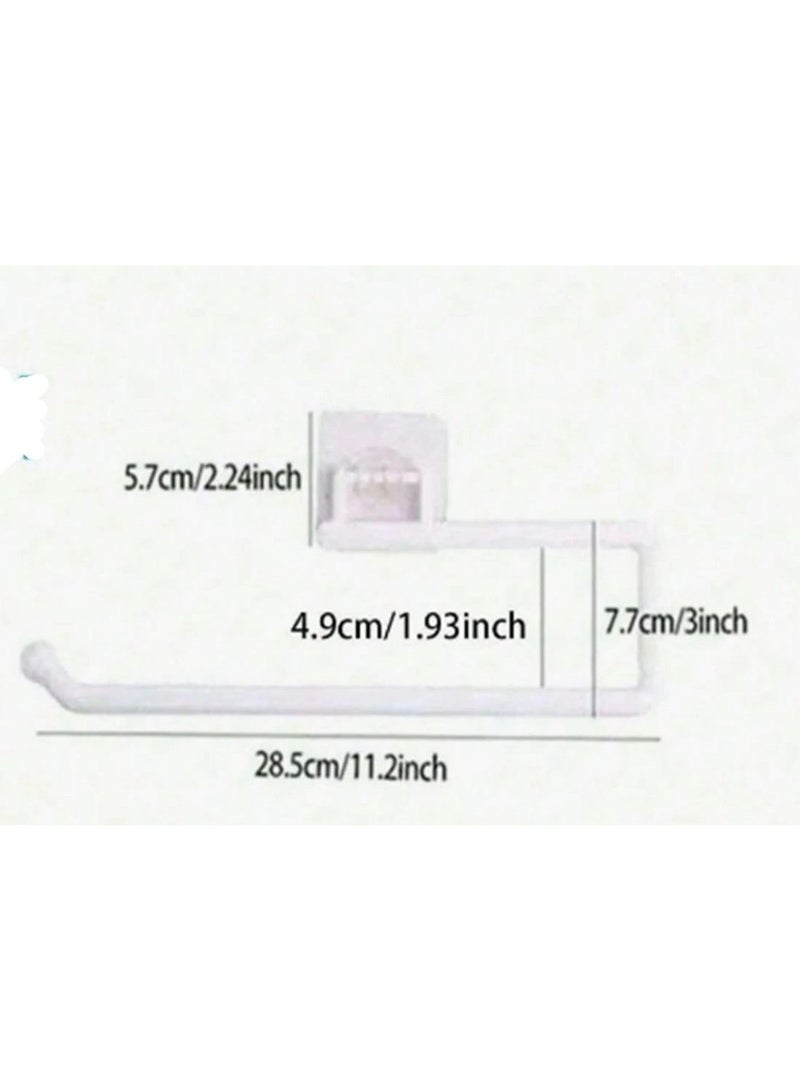 Kitchen Paper Towel Holder - Wall-Mounted Toilet Paper Holder with Stylish Design, Self-Adhesive, 1 Piece, Cabinet Storage Organizer for Kitchen & Bathroom Accessories - Image 5
