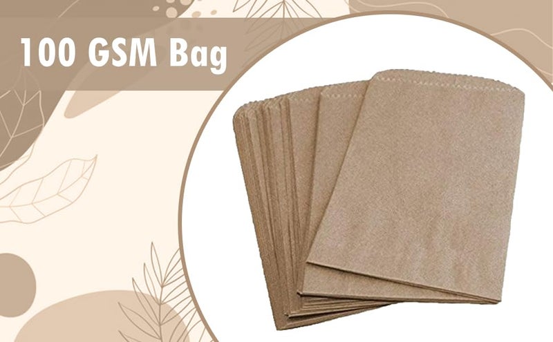 ADD GEAR Recycle Eco-Friendly Biodegradable 100 GSM Kraft Paper Postage Bag (14x14-inch, Brown) (50) - Image 2