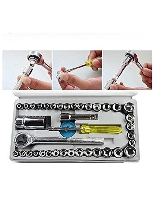 MLD MLD home needs 40Pc Multi Purpose Combination Socket Wrench Set 