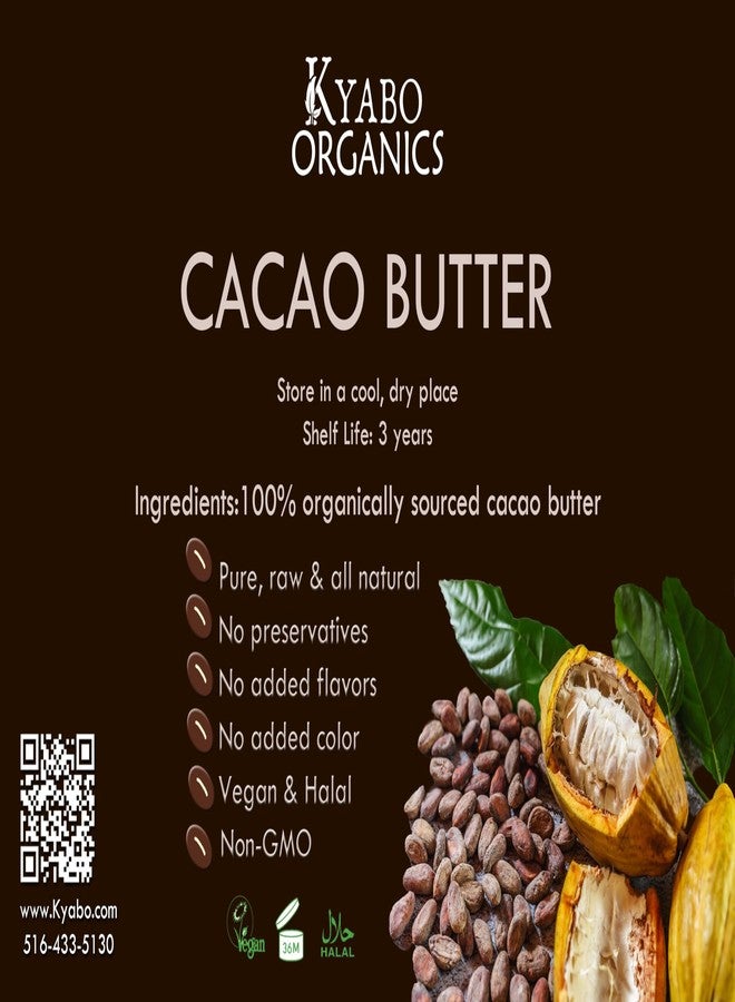 Kyabo 1lb Cocoa Butter Natural & Unrefined, Utilized for Stretch Marks, Lip Balms, Body Butter, Non-Deodorized- 100% Pure, Fresh 1lb Kyabo from Ghana lb - Image 2