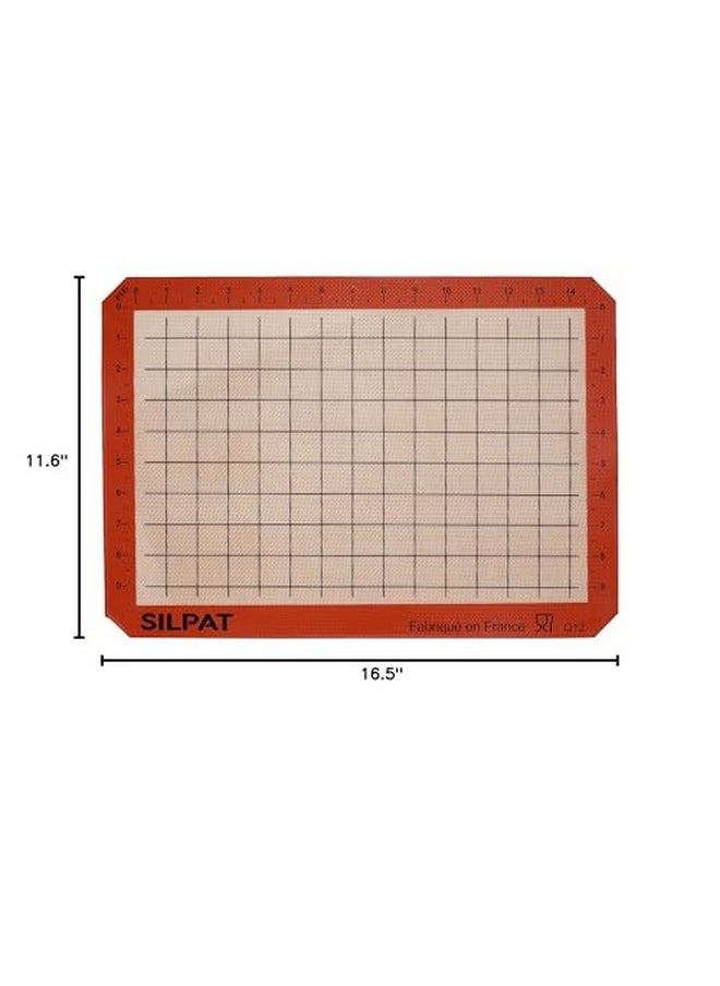 SILPAT Silpat The Original Premium Non-Stick Silicone Baking Mat, Gridded Half Sheet Size, 11-5/8 x 16-1/2  - Image 4
