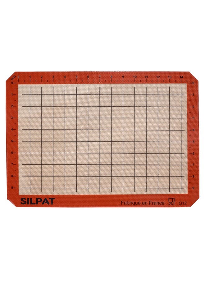 SILPAT Silpat The Original Premium Non-Stick Silicone Baking Mat, Gridded Half Sheet Size, 11-5/8 x 16-1/2  - Image 1
