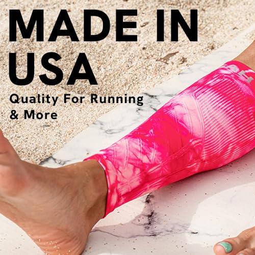 Zensah Running Leg Compression Sleeves - Shin Splint, Calf Compression Sleeve Men and Women (Aqua, Small/Medium) - Image 3