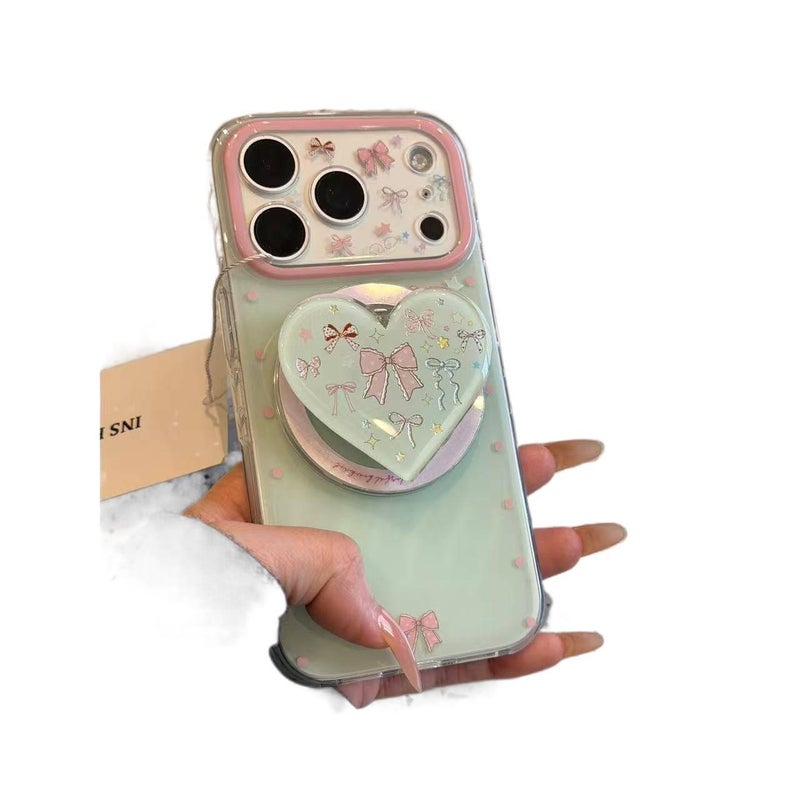 MagSafe Case for iPhone 16 / 16 Plus / 16 Pro / 16 Pro Max with Drop Protection and Strong Magnetic plus Shockproof plus Bow Design plus Anti-Slip Grip in Butterfly - Image 4