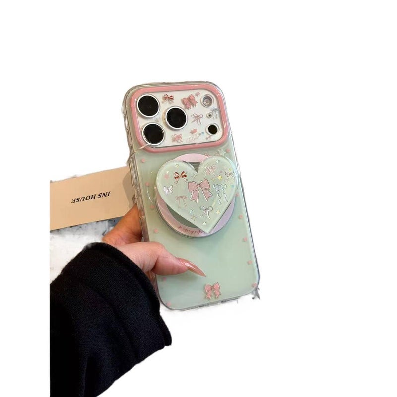 MagSafe Case for iPhone 16 / 16 Plus / 16 Pro / 16 Pro Max with Drop Protection and Strong Magnetic plus Shockproof plus Bow Design plus Anti-Slip Grip in Butterfly - Image 5