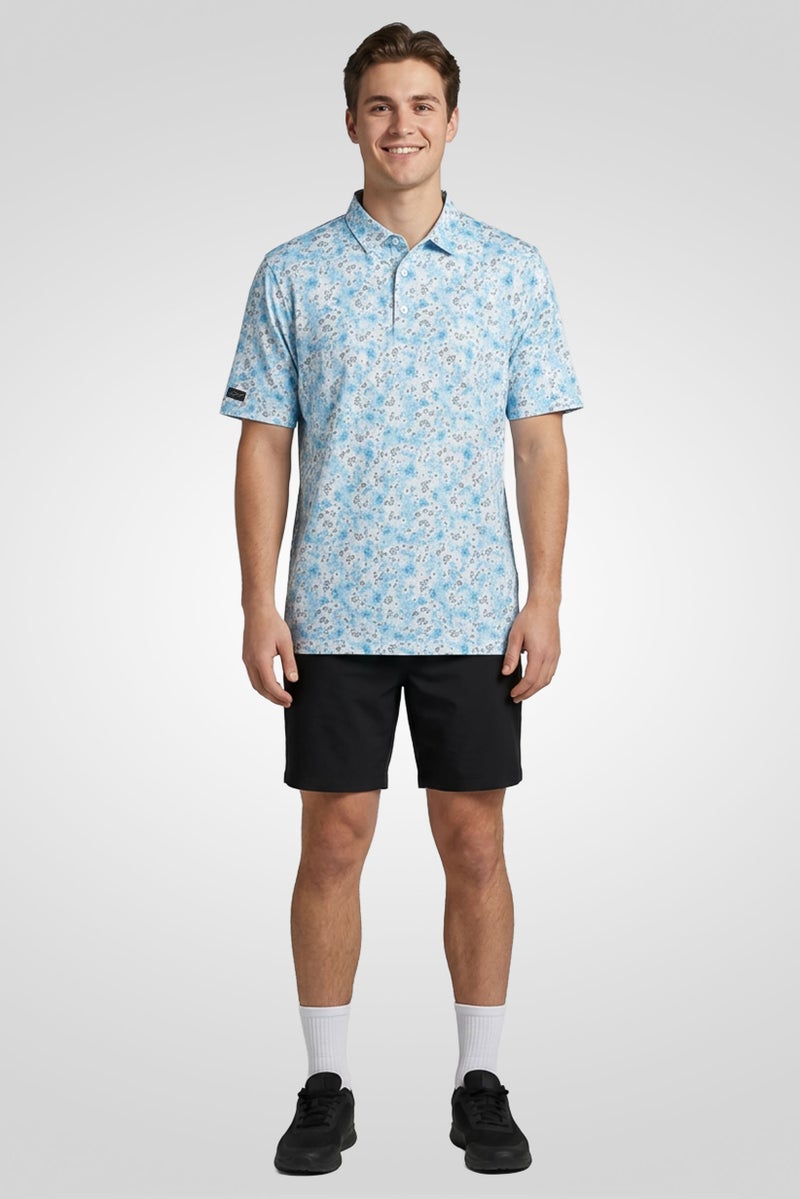 Greg Norman Men Sportswear Fit Short Sleeve Outdoor Polo Shirt, Multicolor - Image 2